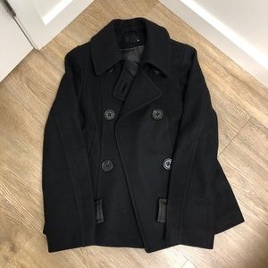 H&M Black Peacoat